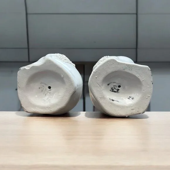 Pair Of Vintage Antique English  Staffordshire Poodle Dog Figurines 7 in - Picture 6 of 12